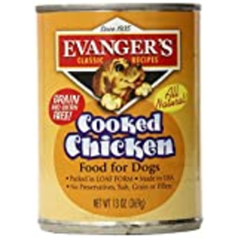 Evanger's All Natural Beef with Cooked Chicken Wet Dog Food, 13 Oz