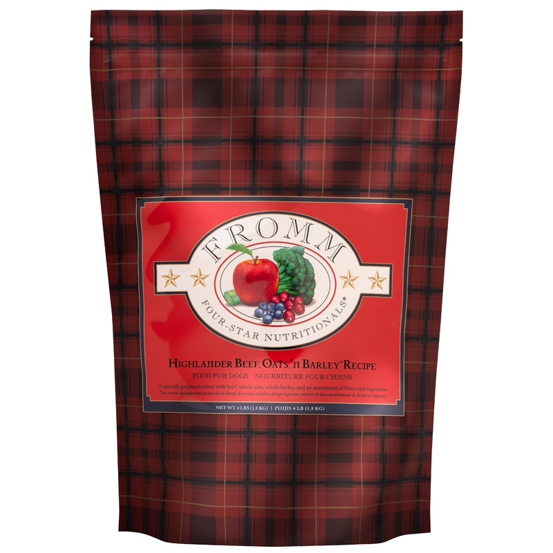 Fromm Four-Star Nutritionals Highlander Beef, Oats, 'n Barley Recipe Food for Dogs 4 lb