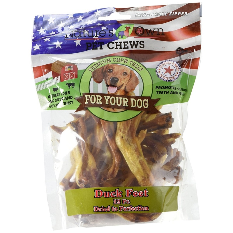 Nature's Own USA Dog Treats Duck Feet 12pk