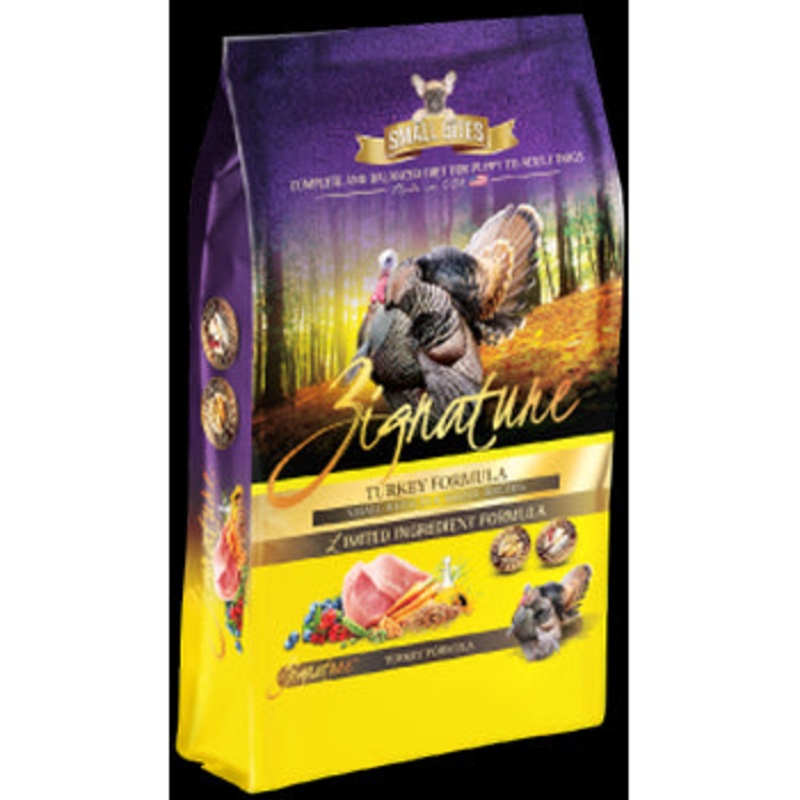 Zignature Turkey Formula Grain-Free Small Bites Dry Dog Food 12.5lb