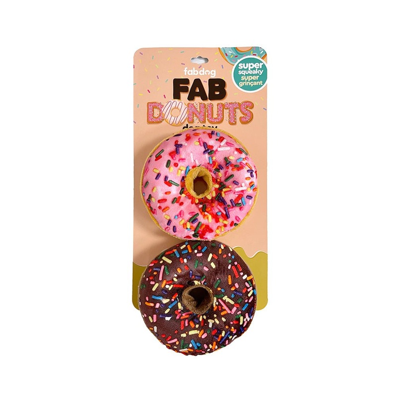 fabdog Squeak Toy - Donuts
