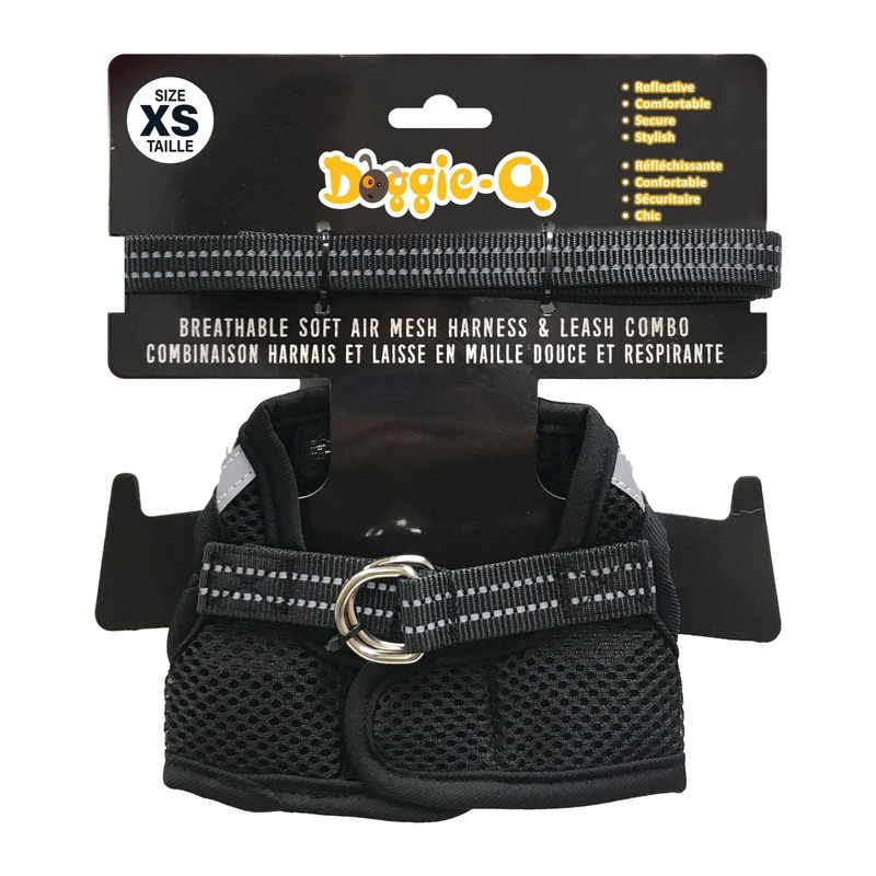 Doggie-Q Mesh Harness with Leash