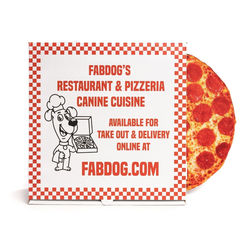 fabdog Foodies Squeak Toy - Pizza