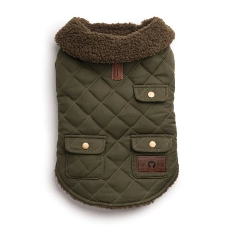 fabdog Quilted Shearling Coat