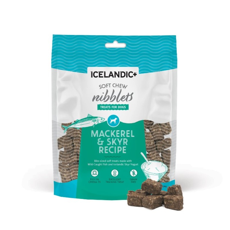 Icelandic+ Soft Chew Nibblets for Dogs - Mackerel & Skyr