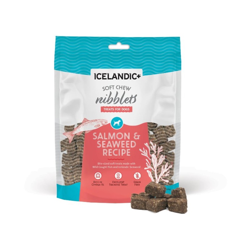 Icelandic+ Soft Chew Nibblets for Dogs - Salmon & Seaweed
