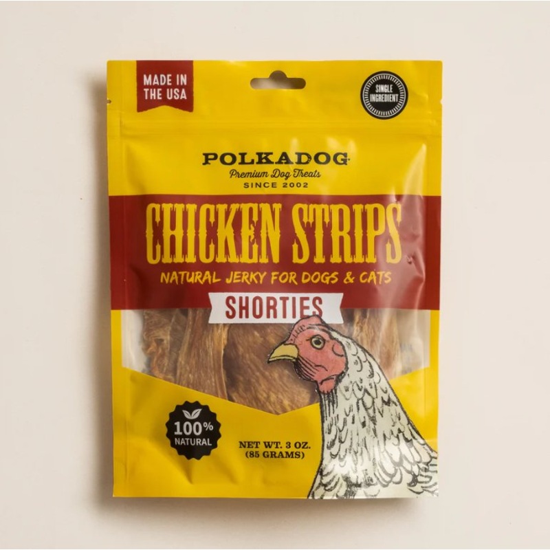 polkadog Chicken Strips Jerky - Shorties