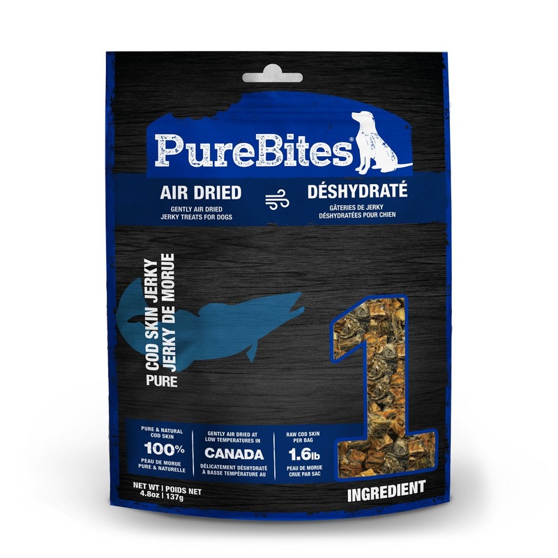PureBites Air Dried Cod Skin Jerky - Canine