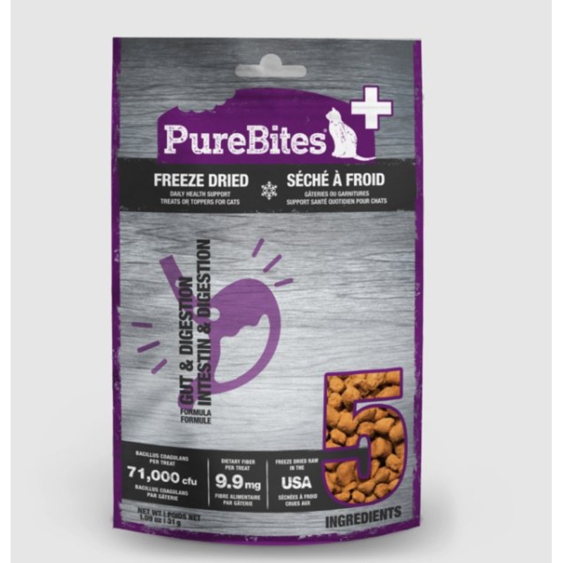 PureBites+ Freeze Dried Treat - Gut & Digestion - Feline