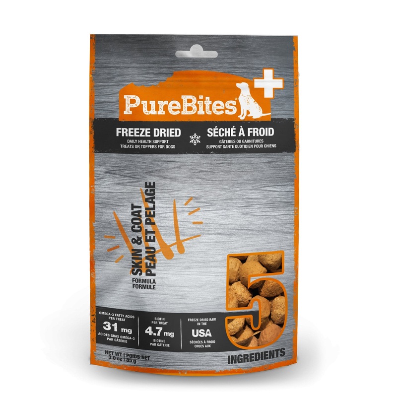 PureBites+ Freeze Dried Treat - Skin & Coat - Canine