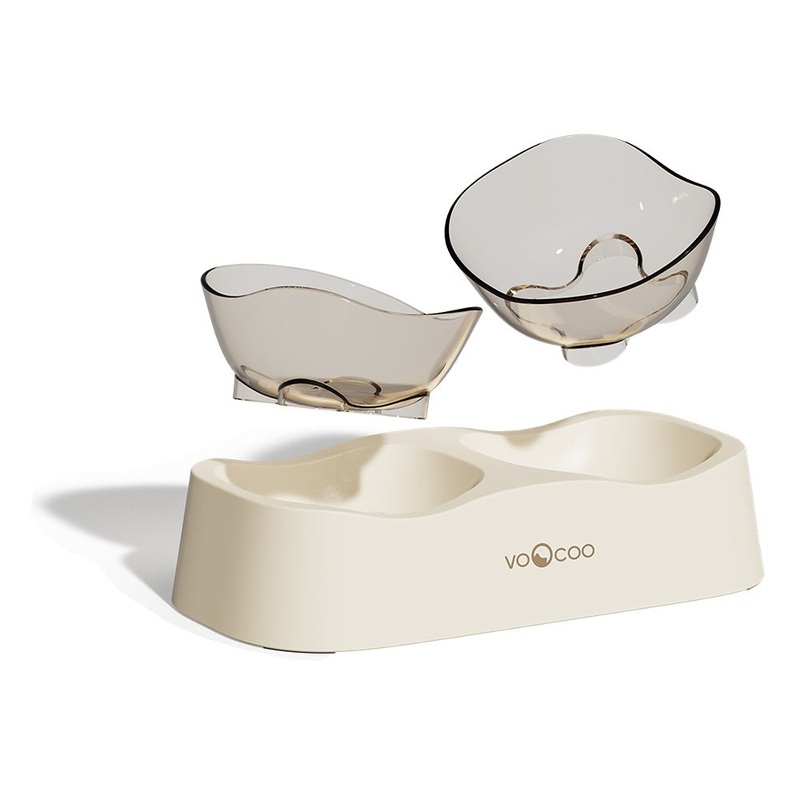 VooCoo Wave Elevated Pet Bowl Duo