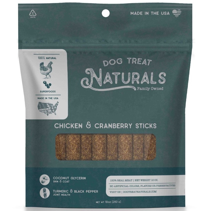 Dog Treat Naturals Superfood Sticks - Chicken & Cranberry