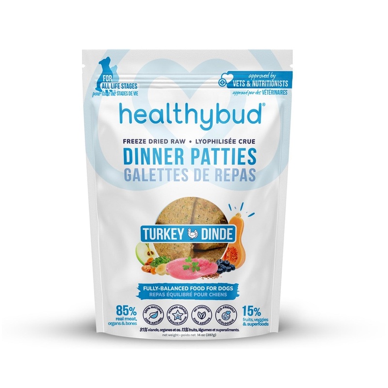healthybud Freeze-Dried Dinner Patties - Turkey
