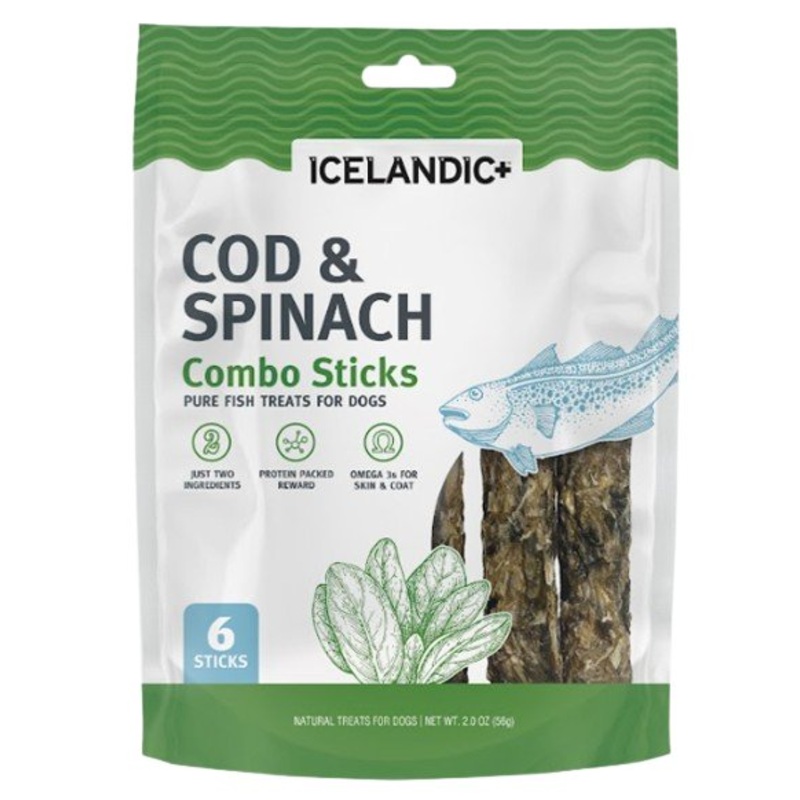 Icelandic+ Combo Sticks - Cod & Spinach