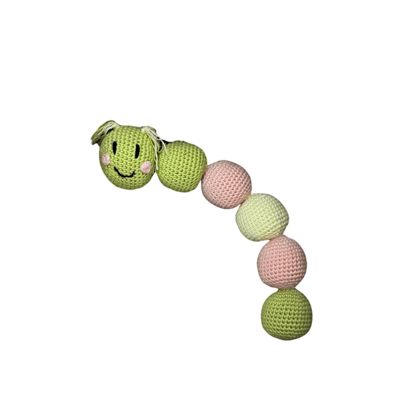 MiaMuji Crochet Dog Toy - Abigail the Caterpillar