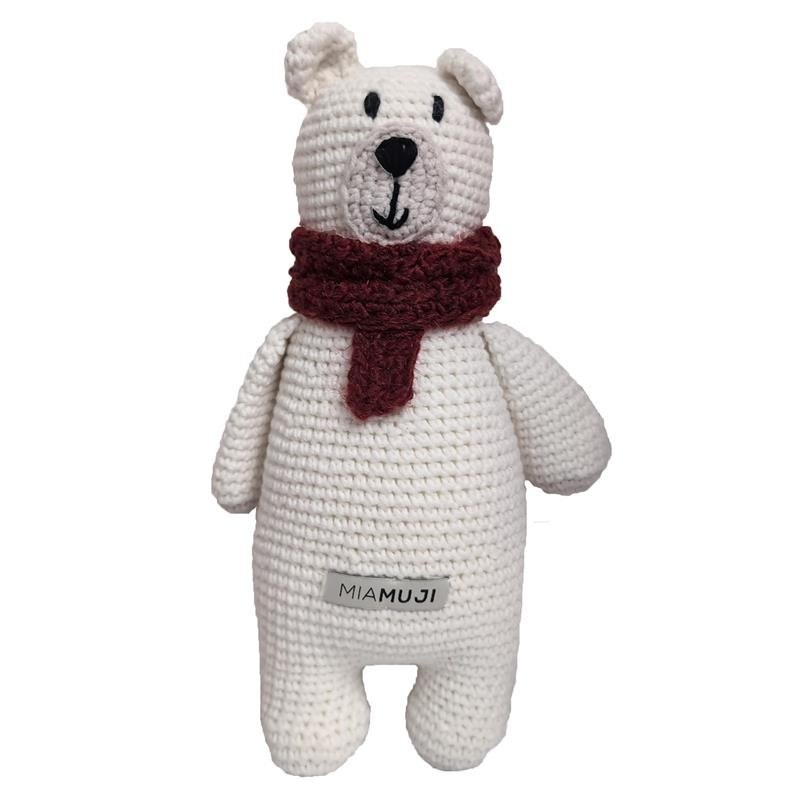MiaMuji Crochet Dog Toy - Alba the Polar Bear
