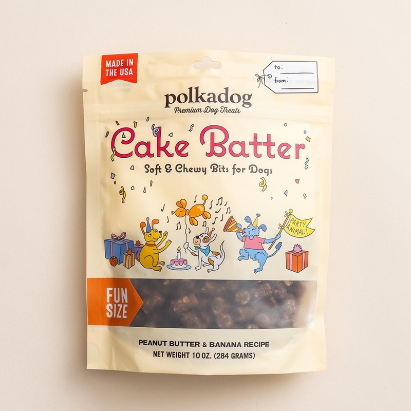polkadog Cake Batter Peanut Butter & Banana Treat