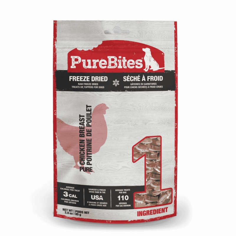 PureBites Freeze Dried Treats -  Chicken Breast - Canine