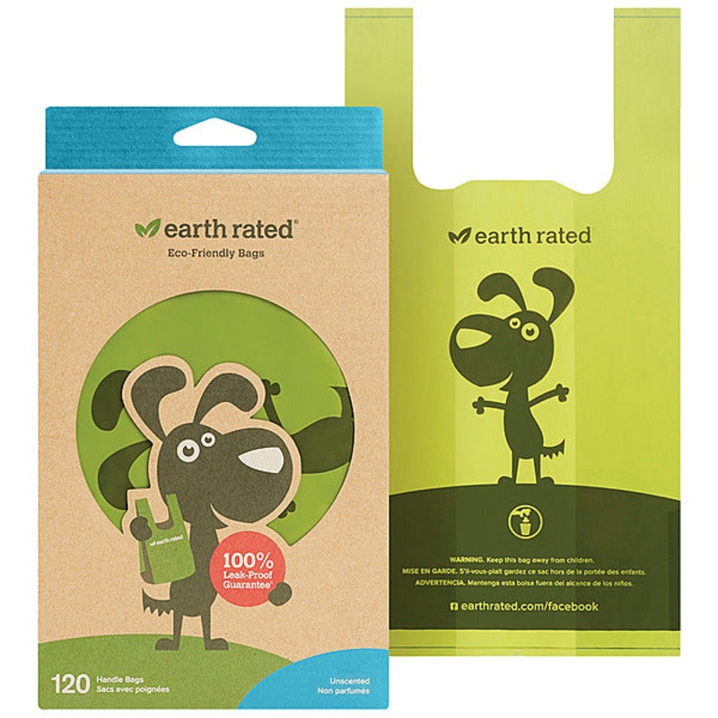 ER Handle Poop Bag Unscented Extra Wide 120 Bags