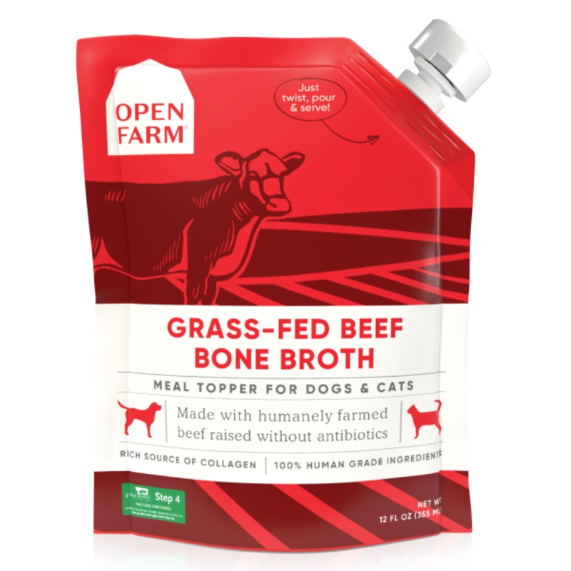 OF BBroth Topper Dog/Cat Hrvst Beef  12oz