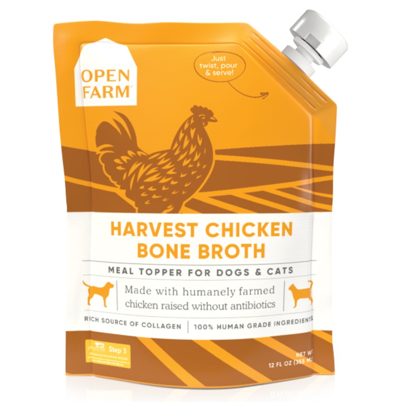 OF BBroth Topper Dog/Cat Hrvst Chkn  12oz