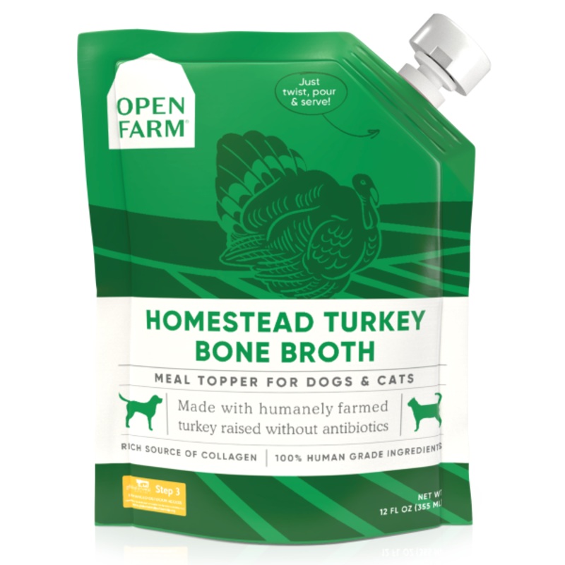 OF BBroth Topper Dog/Cat Hrvst Trky  12oz
