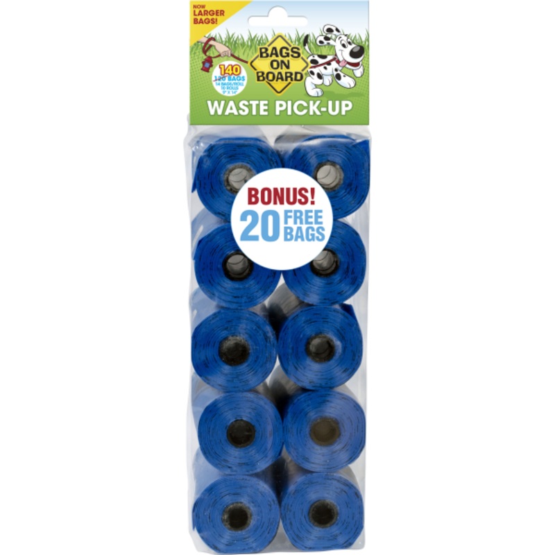 Poop Bag Refills Blue | 10 Rolls 140 Bags