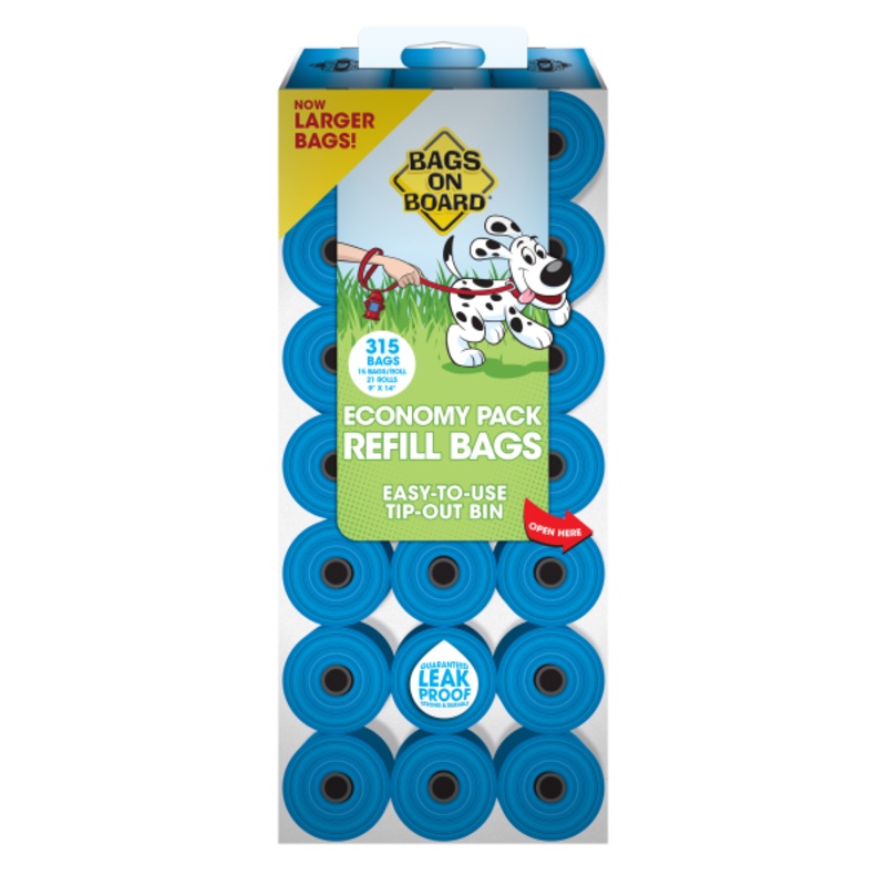 Poop Bag Refills Economy | 21 Rolls 315 Bags