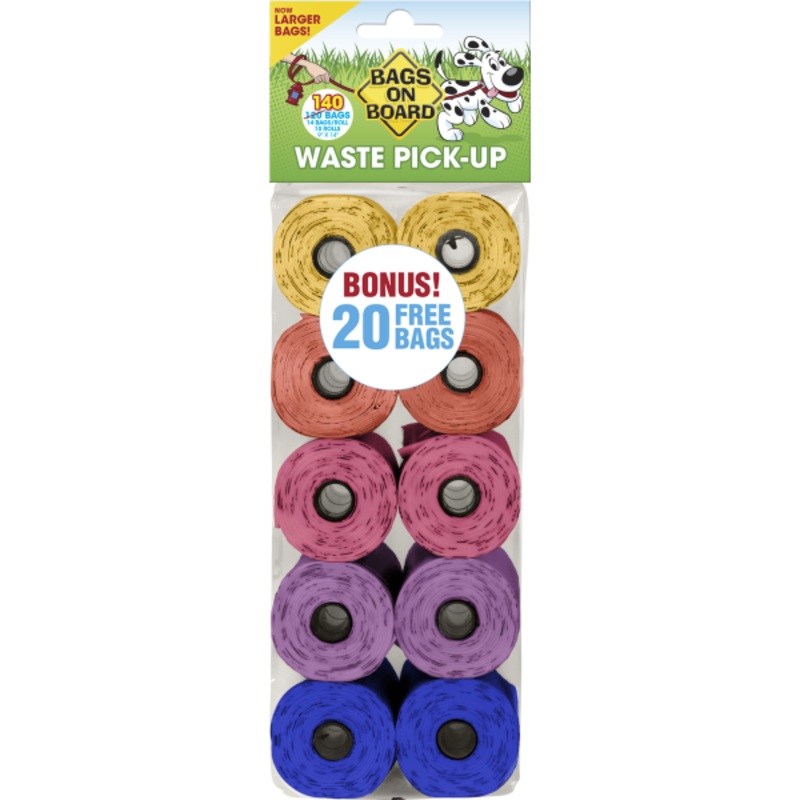 Poop Bag Refills Rainbow | 10 Rolls 140 Bags