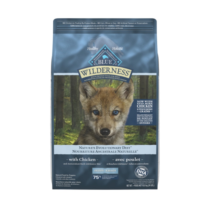 BB WILD Puppy Chicken MM w/Grain 24lbs