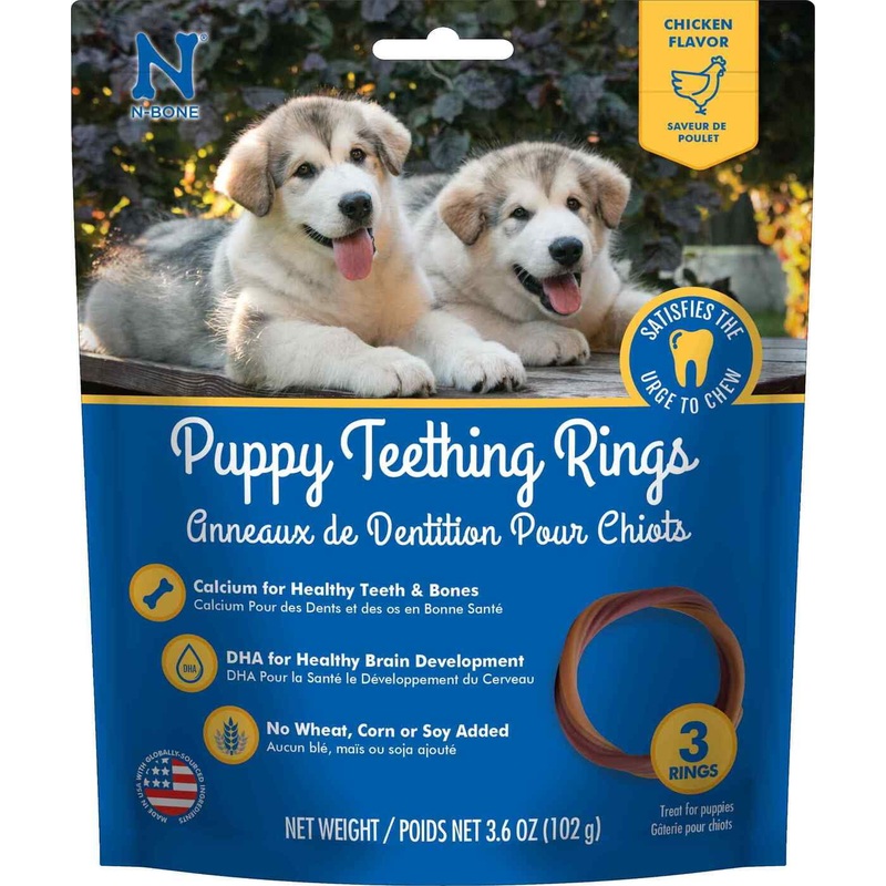 N-Bone Puppy Teething Ring Chicken 3pk