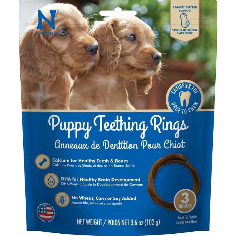 N-Bone Puppy Teething Ring PButter 3pk