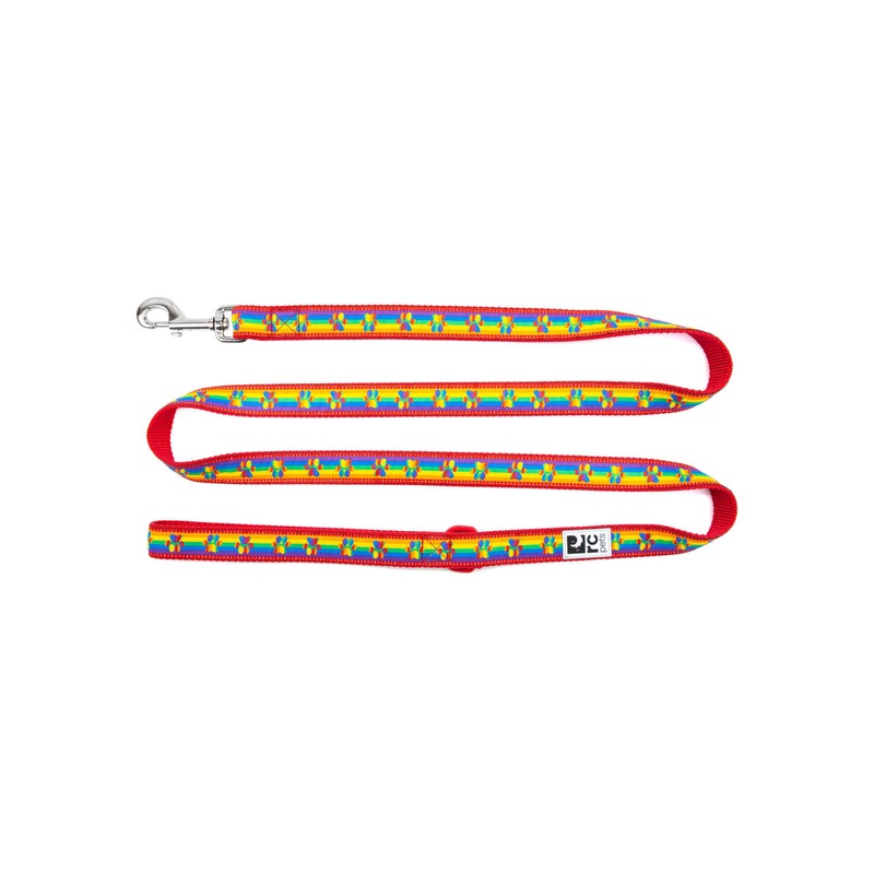 RC Leash 1/2"x6' Rainbow Paws