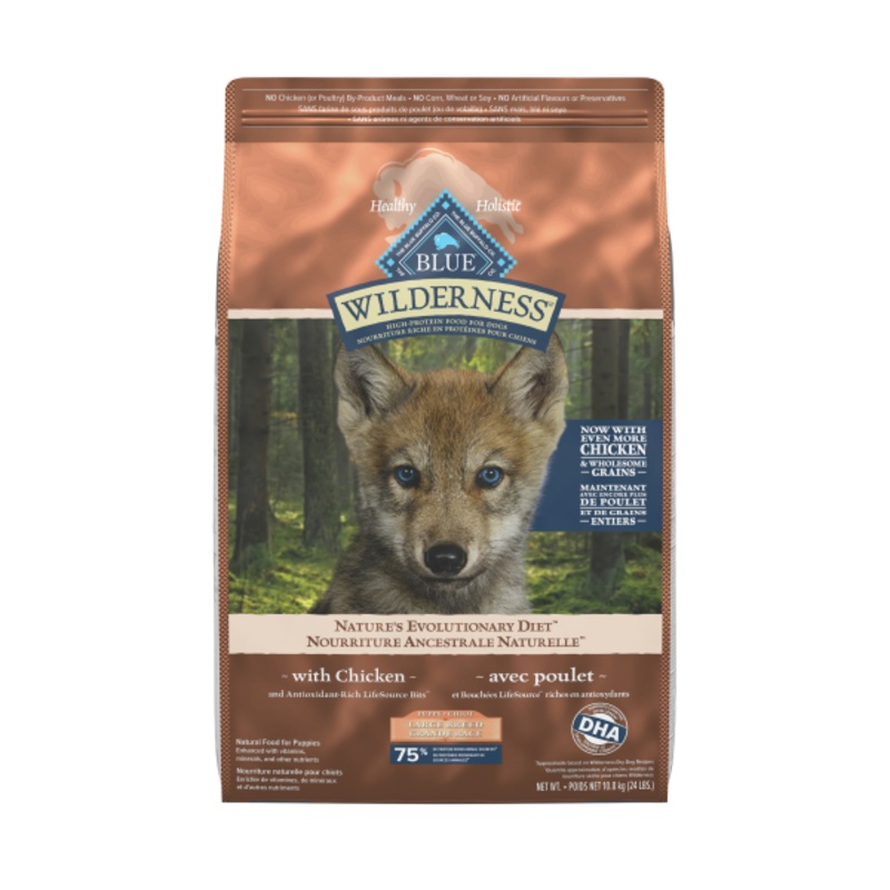 BB WILD Lrg Brd Pup Chicken MM w/Grain 24lbs