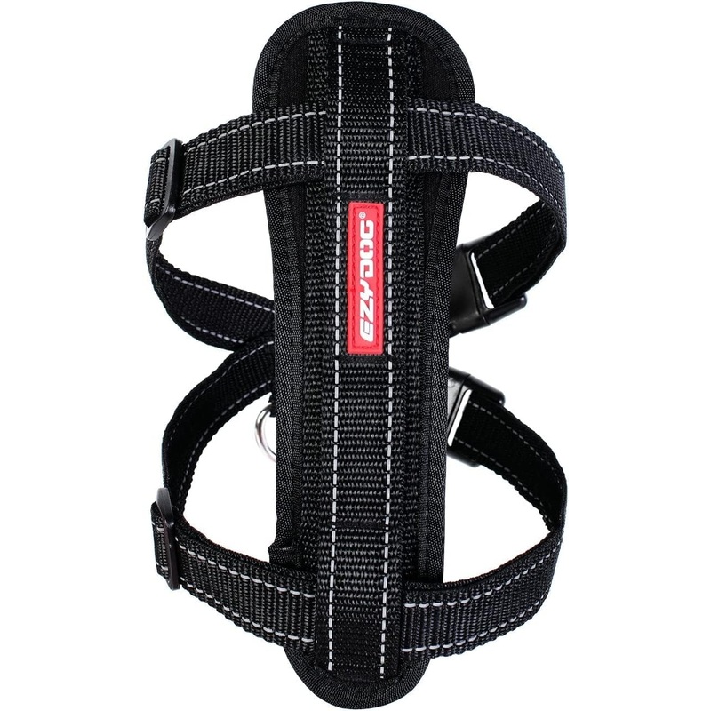 EZ Dog Harness w/Reflective Piping XSml Blk
