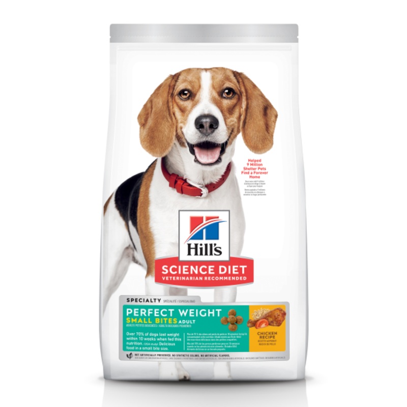HSD Perfect Weight Dog Dry Sml Bites 4lbs