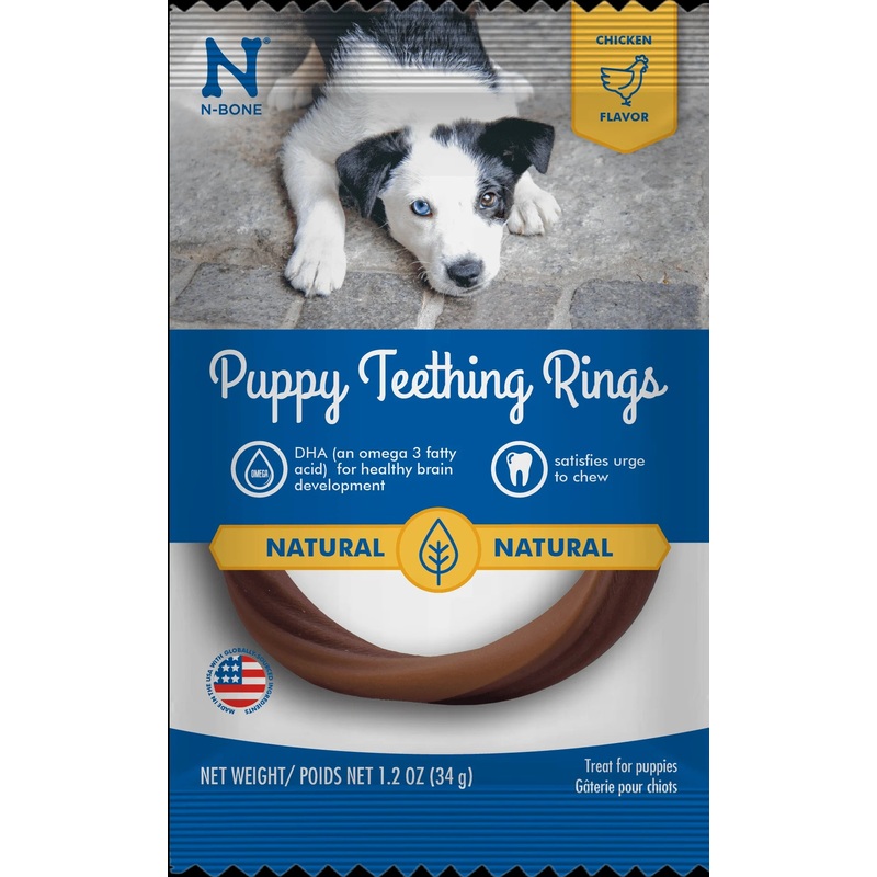N-Bone Puppy Teething Ring GF Chicken 6pk