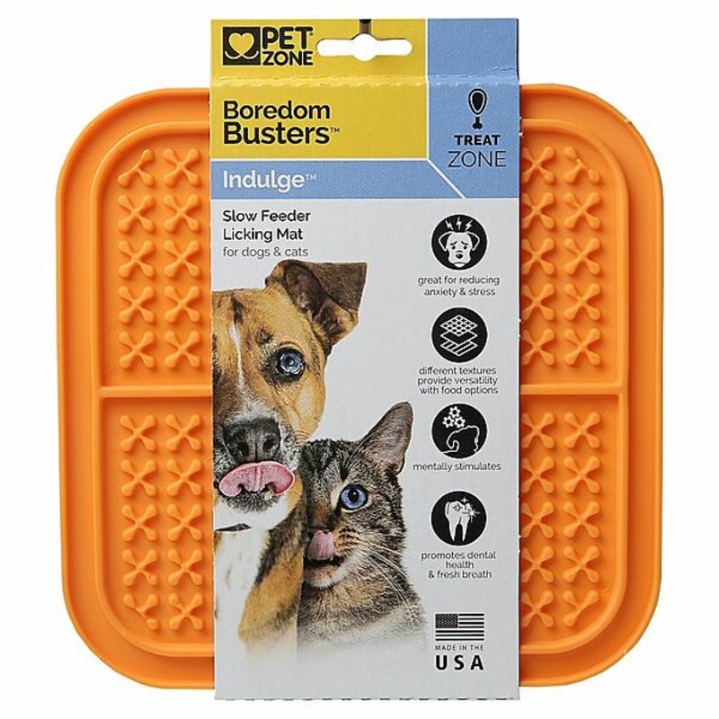 PZ Boredom Busters Lick Mat Sml Orange