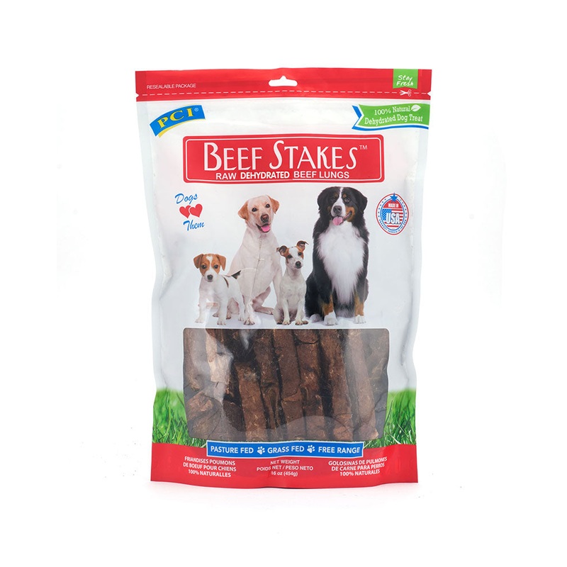 PC Natural Beef Stakes Lung 8oz