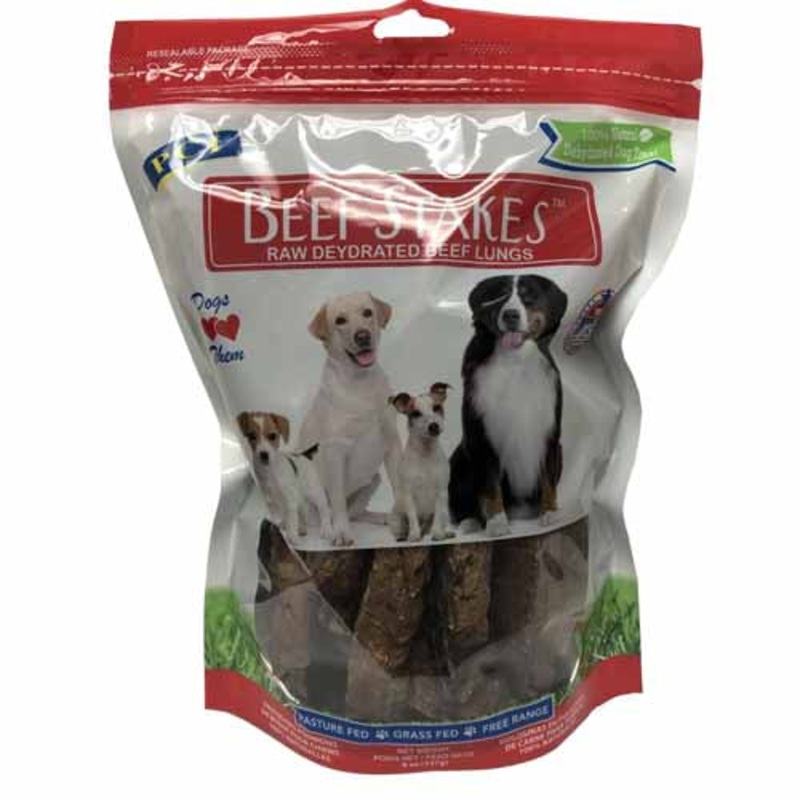 PC USA Natural Beef Stakes Lung 16oz