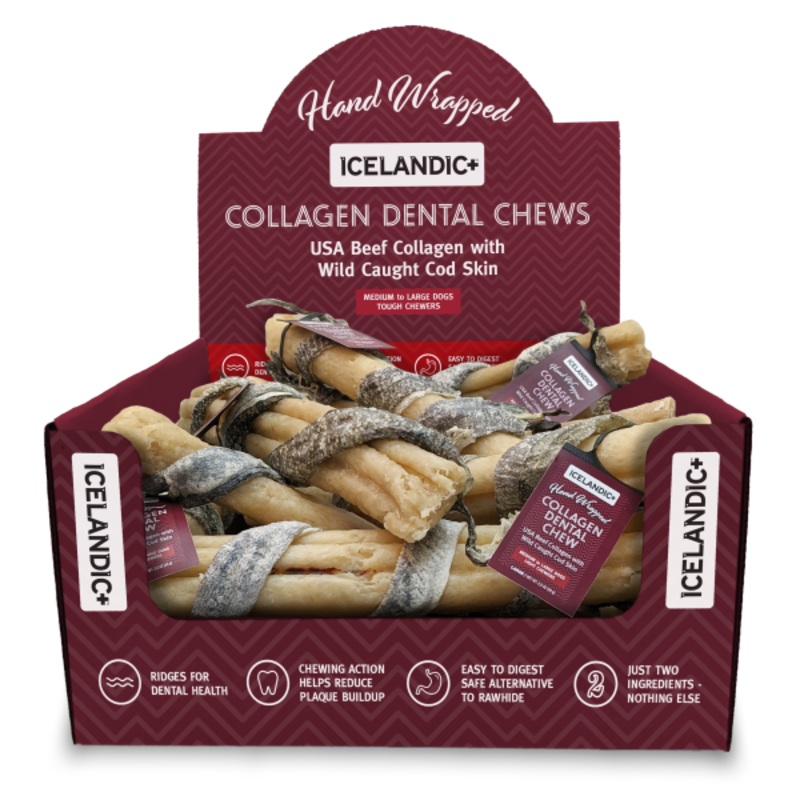 Icelandic Dog Dental Collagen Stks 4"