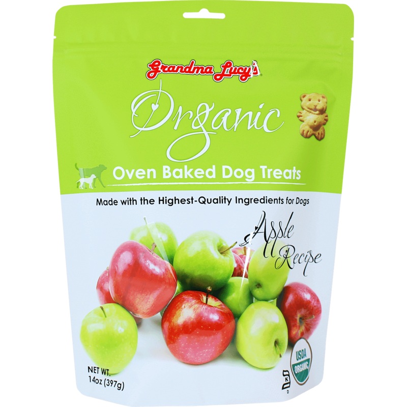 Grandma Lucy's Organic Oven Baked Dog Treats Apple 14oz