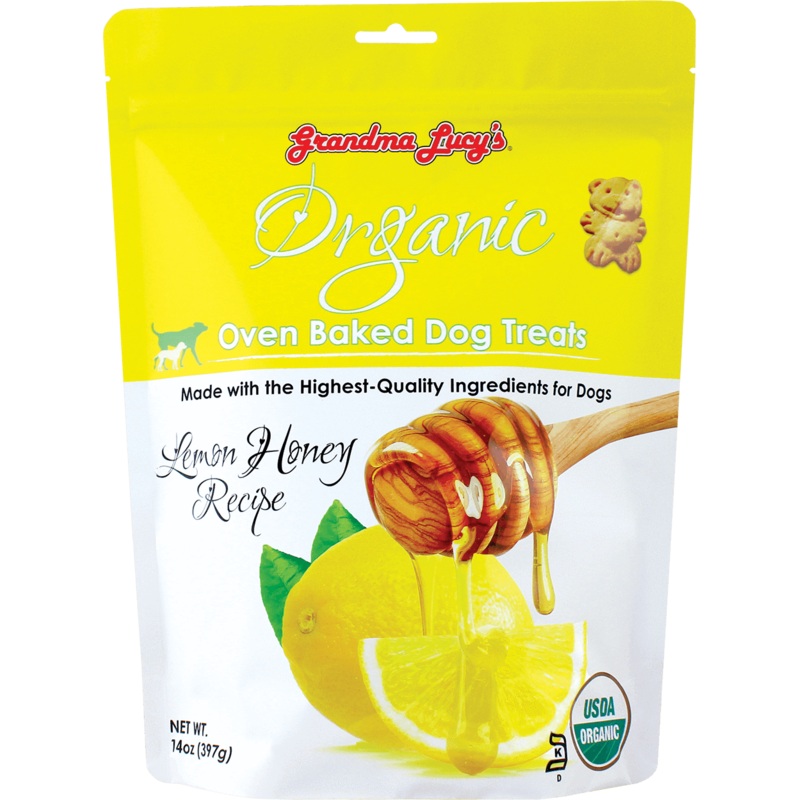Grandma Lucy's Organic Oven Baked Treats Lemon Honey 14oz