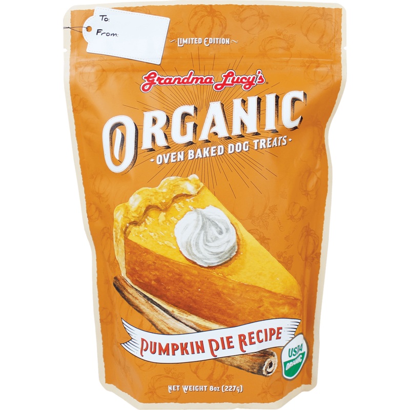 Grandma Lucy's Organic Oven Baked Treats Pumpkin Pie 8oz