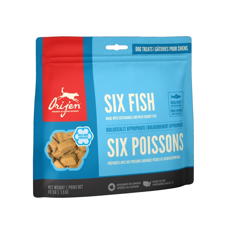 Orijen Freeze Dried Six Fish Dog Treats