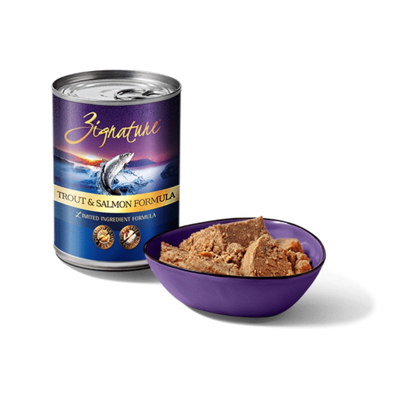ZIG Trout & Salmon Canned Dog Food 13oz