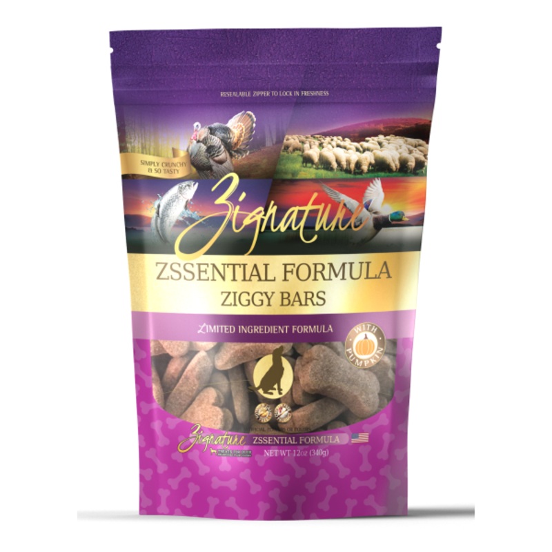 Zignature Ziggy Bars LID Zssential Treats 12oz
