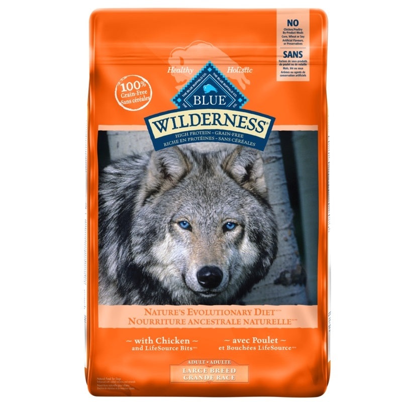 BB Wilderness Chicken Lrg Brd Dog Food 24lbs