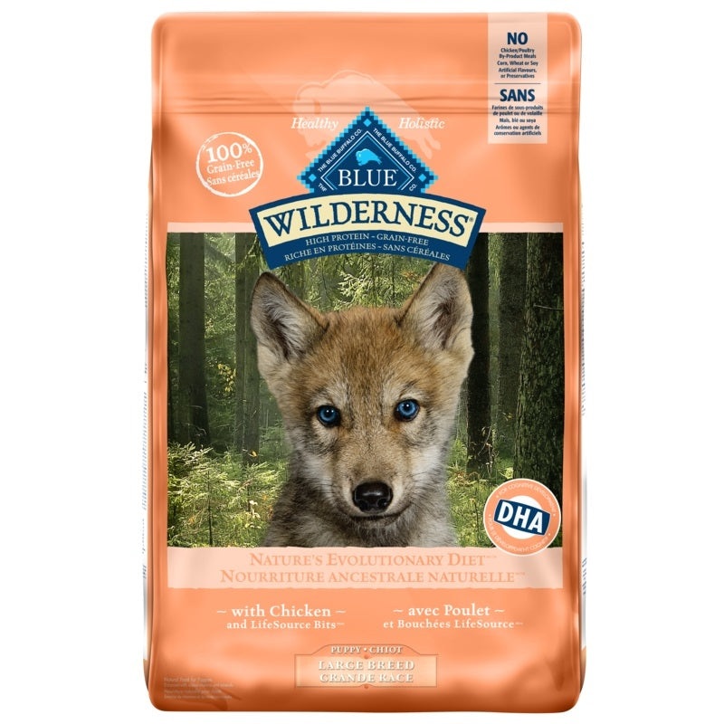 BB Wilderness Chicken Lrg Brd Puppy Food 24lbs
