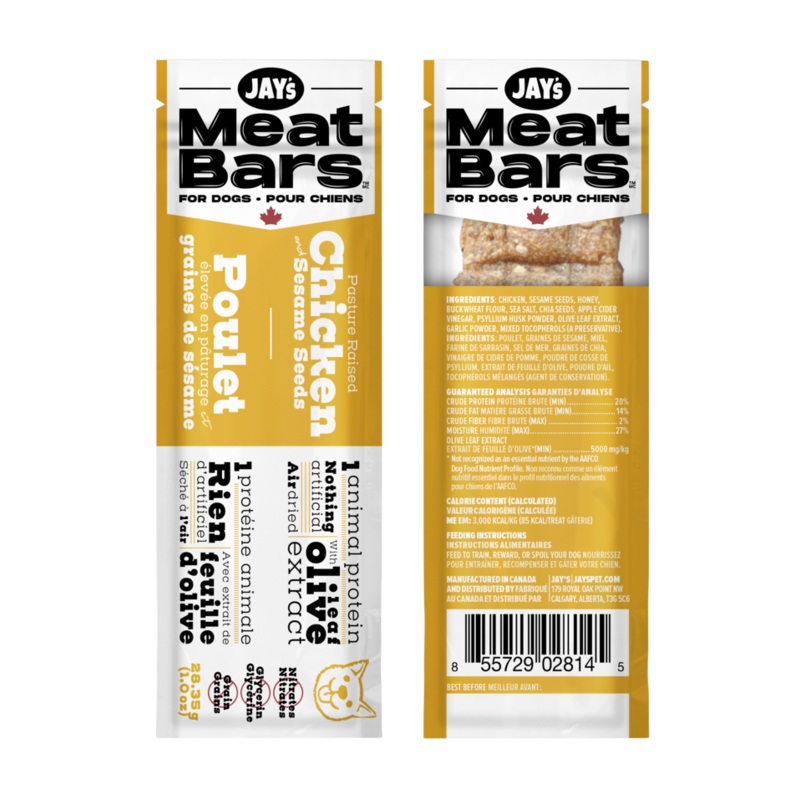 Jay's Meat Bars Chicken & Sesame Seeds 28g